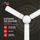 Havells 1200mm Milor BLDC Motor Ceiling Fan | 5 Star with RF Remote, 100% Copper, High Air Delivery | Upto 57% Energy Saving, ECO Active Technology, Flexible Timer Setting |