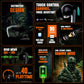 (OPEN BOX) TRIGGR Kraken X1 with Battery Display, 40ms Latency, Quad Mic ENC, 40 Hr Battery, v5.3 Bluetooth Headset (Black, True Wireless)