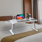(OPEN BOX)GoRogue Laptop Table for Bed & Sofa, Foldable Desk with Cup Holder, Drawer & Built-in USB Hub with Free Mini Fan, LED Lamp (Black)