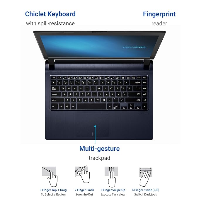 (Brand Refurbished) ASUS ExpertBook P1 (P1440FA)-35.56 cm (14 inch) Notebook (Intel i5-10210U Processor, 8GB RAM, 1TB54R HDD, Win PRO)-P1440FA-FQ2351R