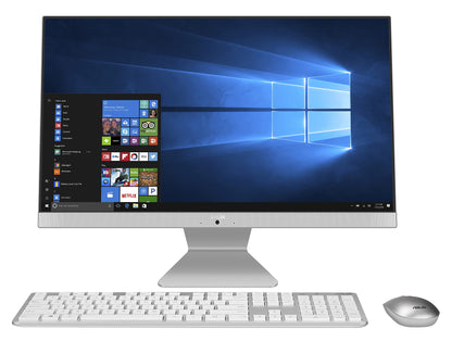 (Brand Refurbished) ASUS Vivo AiO V241,2 core Intel Core i3-1115G4, 23.8"(60.45cm), All-in-One Desktop (8GB/256GB SSD/Win11/Office 21/1Year McAfee Security/Wireless Keyboard & Mouse Included/White/4.8 kg),V241EAK-WA018WS