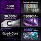 (Open Box) ZEBRONICS PIXAPLAY 15 Smart LED Projector with Dolby Audio, 5500 lumens, 4K Support, 180 Inch Screen Size, Supports Miracast, Bluetooth, USB, HDMI, WiFi, APP Support, 1080p Native