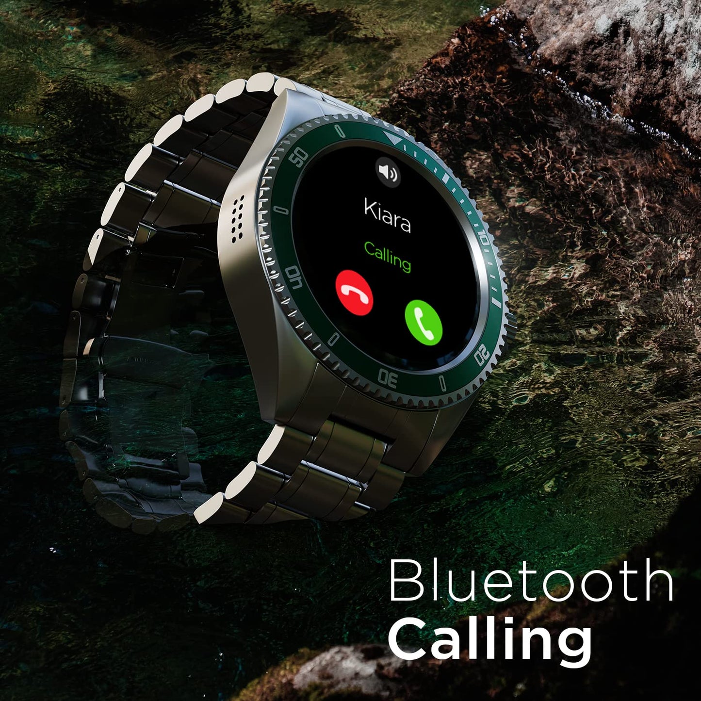 (Open Box) Fire-Boltt Quantum BSW088 Luxury & Sporty Stainless Steel Smartwatch, 1.28" Bluetooth Calling, 2 Looks in 1 Watch, High Resolution of 240 * 240 Px & TWS Connection