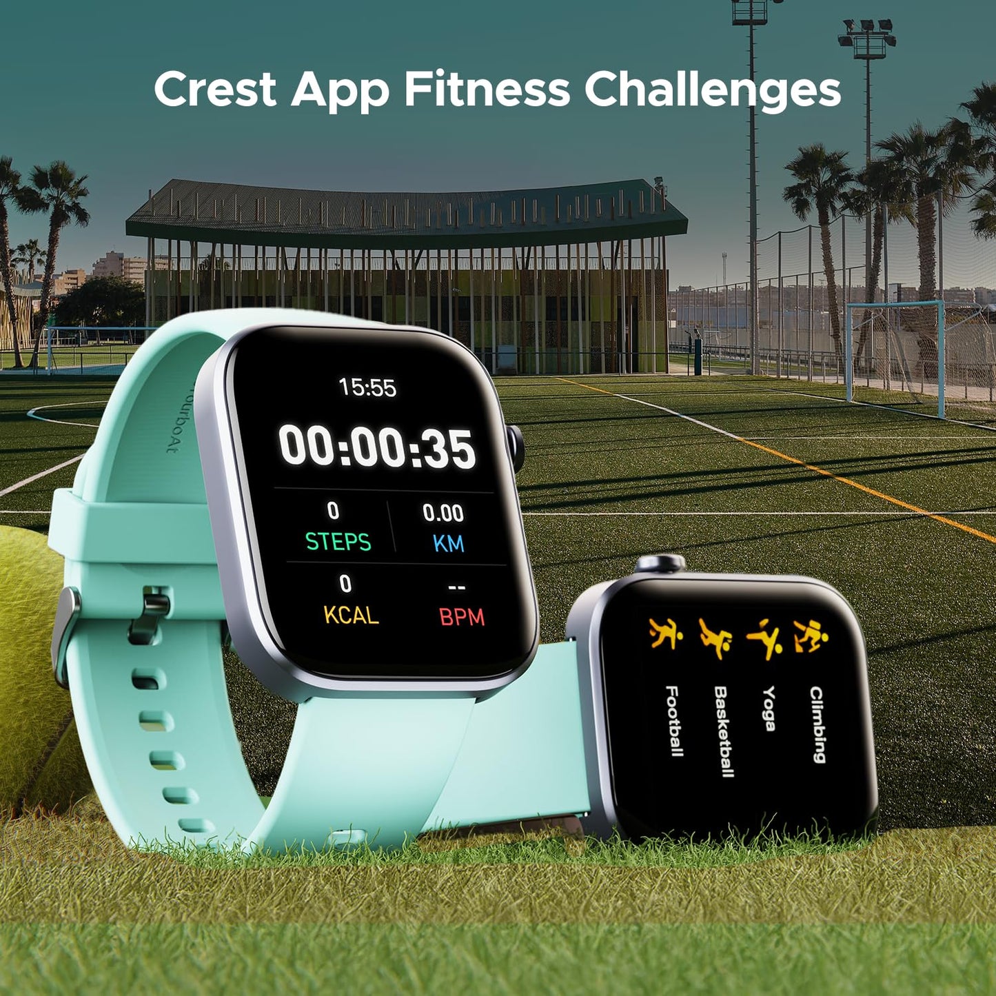 (Open Box) boAt Storm Call 3 w/TBT Navigation, Daily Activity Tracker, DIY Watch Face Studio,700+ Active Modes, 1.83" (4.6 cm) HD Display Fitness Smart Watch for Men & Women(Active Black)