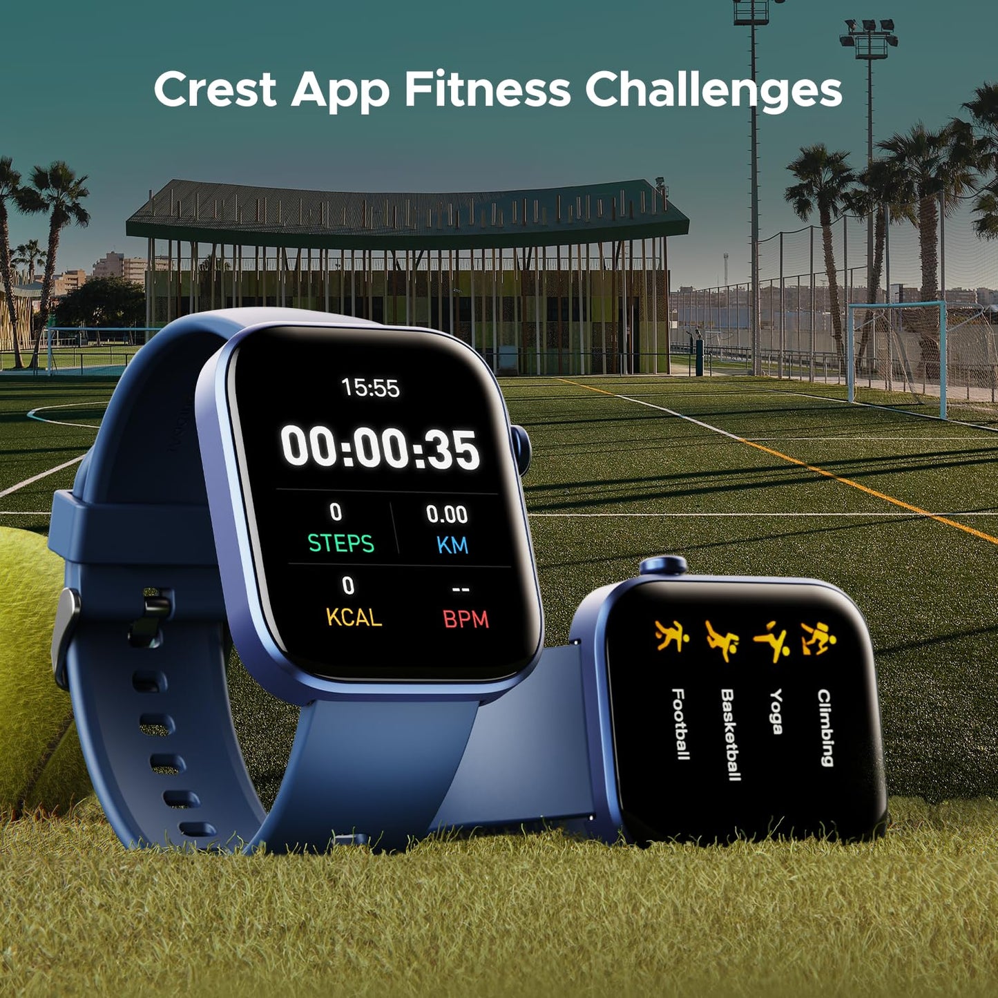 (Open Box) boAt Storm Call 3 w/TBT Navigation, Daily Activity Tracker, DIY Watch Face Studio,700+ Active Modes, 1.83" (4.6 cm) HD Display Fitness Smart Watch for Men & Women(Active Black)