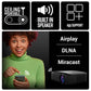 (Open Box) ZEBRONICS PIXAPLAY 15 Smart LED Projector with Dolby Audio, 5500 lumens, 4K Support, 180 Inch Screen Size, Supports Miracast, Bluetooth, USB, HDMI, WiFi, APP Support, 1080p Native