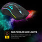 (Open Box) Ant Esports GM80 USB RGB Wired 6 Programmable Buttons, 3200 DPI Adjustable, Optical Gamer Gaming Mice Gaming Mouse with Multicolour LED Lights - Black