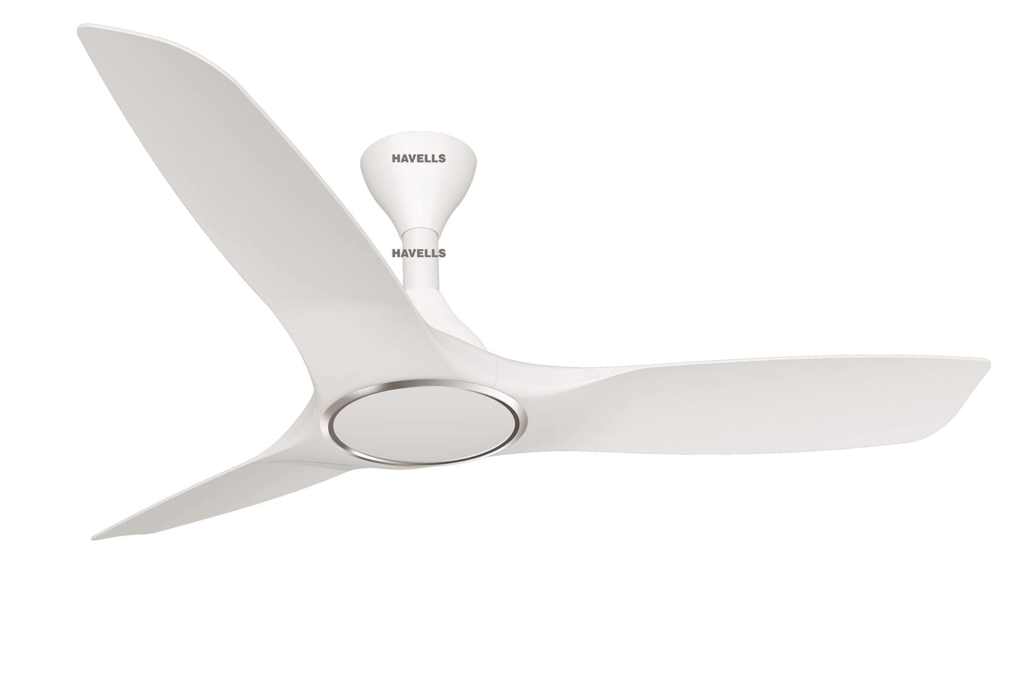 Havells 1200mm Stealth Air BLDC Motor Ceiling Fan | Remote Controlled, High Air Delivery Fan | 5 Star Rated, Upto 60% Energy Saving, 2 Year Brand Warranty | (Pack of 1, Pearl White)