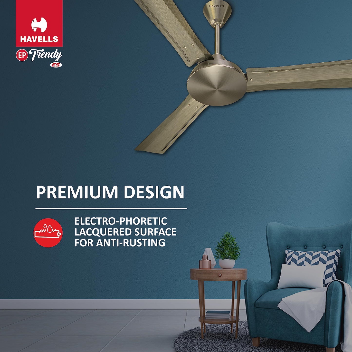 Havells 1200mm EP Trendy Energy Saving Ceiling Fan