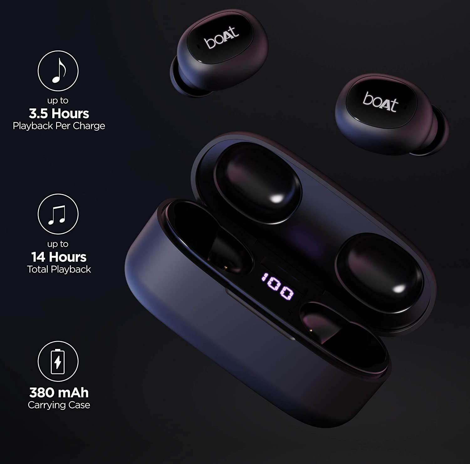 Without Box Boat Airdopes 121V2 Bluetooth Truly Wireless in Ear Earb