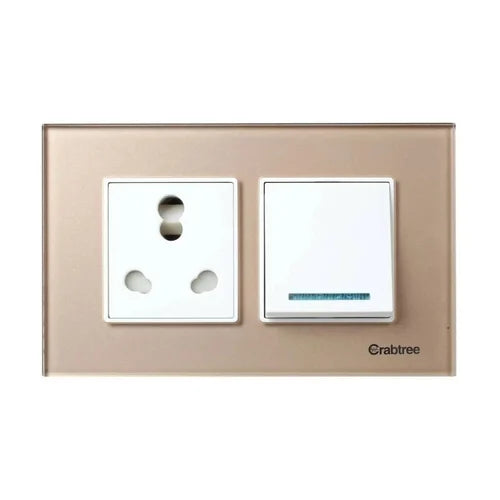 Havells 4 M Cover Plate Pearl White