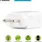(Open Box) ASUS 10.5 W 2.1 A Wall Charger for Mobile with Detachable Cable