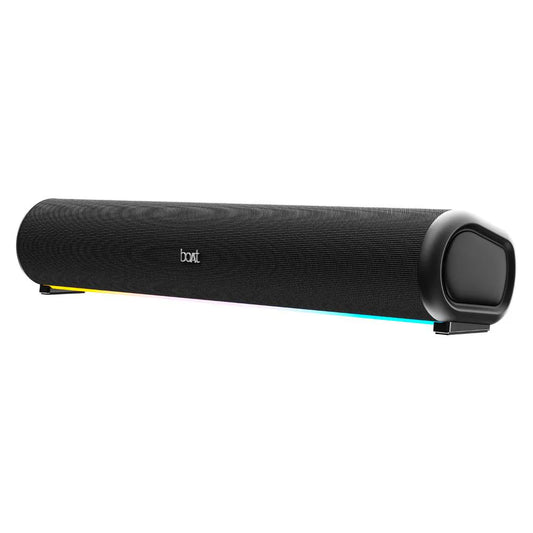 (Open Box) boAt Aavante Bar 950 Bluetooth Soundbar with 40 W Signature Sound, RGB LEDs, Dual Passive Radiators, Up to 7 hrs Playback, TWS Function, Inbuilt Mic, BT v5.3, TF Card, AUX Port (Premium Black)