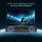 (Open Box) boAt Aavante Bar 950 Bluetooth Soundbar with 40 W Signature Sound, RGB LEDs, Dual Passive Radiators, Up to 7 hrs Playback, TWS Function, Inbuilt Mic, BT v5.3, TF Card, AUX Port (Premium Black)