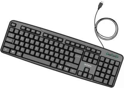 (Open Box) Intex Corona G Wired USB Desktop Keyboard  (Black)