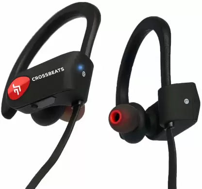 (Open Box) CrossBeats Wave Bluetooth Headset  (Black, In the Ear)