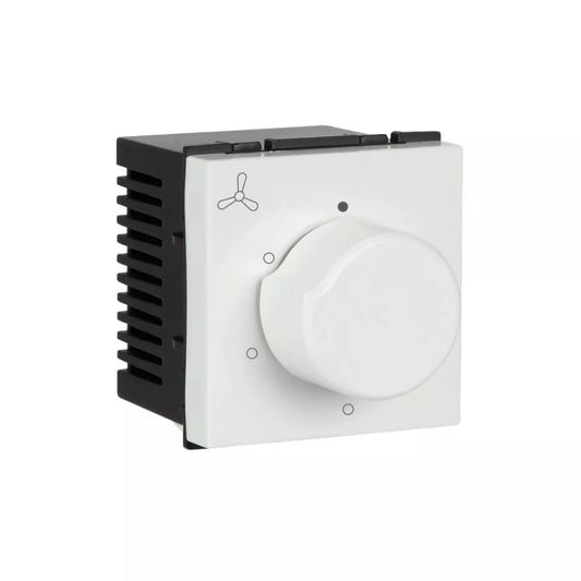 Havells Fabio 5 Step Fan Regulator -2M Support Modules White