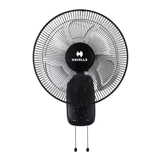 Havells Girik Neo 400 mm Wall Fan Black, FHWGNSTBLK16