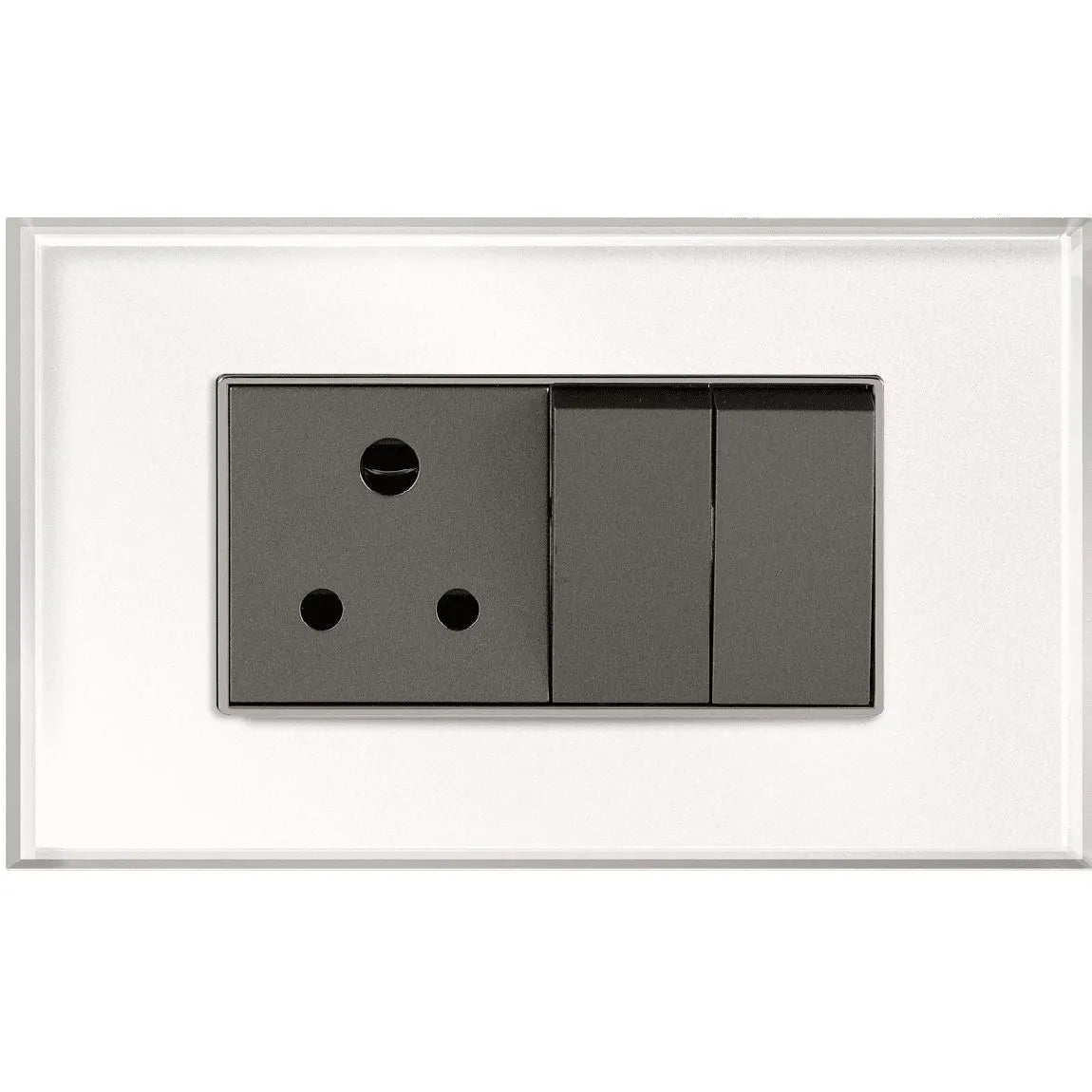 Havells 4 M Igloo White Glass Outer Plate Grande