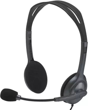 (Open Box) Logitech H-111 Wired Headset  (Black, On the Ear)