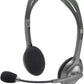 (Open Box) Logitech H110 (946-16) Wired Headset  (Black, On the Ear)