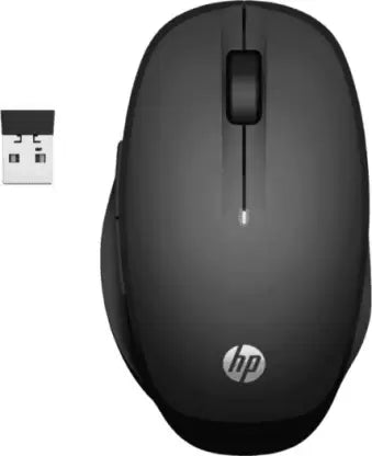 (Open Box) HP Dual Mode (6CR71AA) Wireless Optical Mouse  (2.4GHz Wireless, Black)