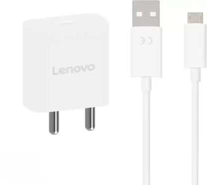 (Open Box) Lenovo 10.5 W 2.1 A Mobile Charger with Detachable Cable  (White, Cable Included)