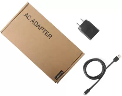 (open box) Lenovo 2 A Mobile Charger with Detachable Cable  (Black, Cable Included)