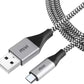 (Open Box) Mivi Micro USB Cable 2 A 1.8 M 6 Ft Long Nylon Braided Original Tough Black Micro  (Compatible with All Smartphones, Tablets and MP3 player, Multicolor, One Cable)