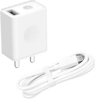 (Open Box) MOTOROLA 10 W 2 A Mobile Charger with Detachable Cable  (White, Cable Included)