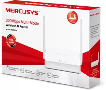 (Open Box) Mercusys MW302R 300 Mbps Multi-Mode Wireless N Router  (White, Single Band)