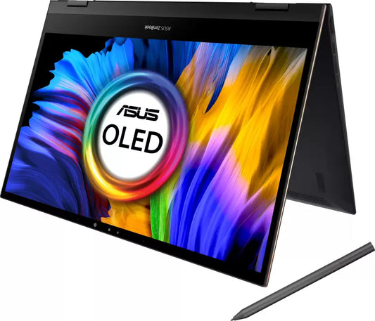 (Brand Refurbished) ASUS ZenBook Flip S OLED Core i7 11th Gen Intel EVO - (16 GB/1 TB SSD/Windows 10 Home) UX371EA-HL701TS Thin and Light Laptop  (13.3 inch, Jade Black, 1.20 kg, With MS Office)