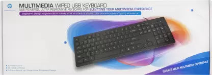 (Open Box) HP CK420U Wired USB Multi-device Keyboard  (Black)