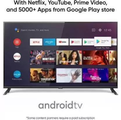 (Open Box) realme 108 cm (43 inch) Full HD LED Smart Android TV  (TV 43)
