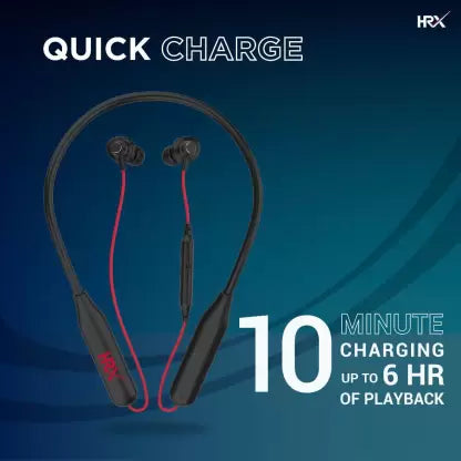 (Open Box) HRX X-Wave 350R with 40 Hours Battery Fast Charging Bluetooth Headset