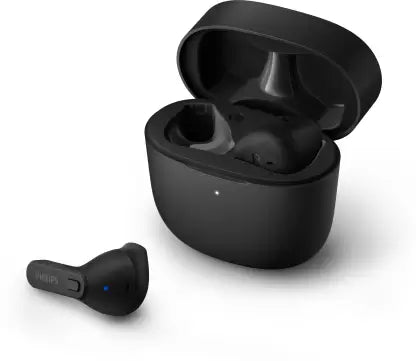 (Open Box) PHILIPS TAT2236BK True Wireless (TWS Earbuds) with IPX4 splash-proof, 18hours Playtime Bluetooth Headset,Black