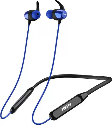 (Without Box) DEFY FuzionX Pro with ENC, Magnetic On/Off, Fast Charge and upto 16 Hours Playback Bluetooth Headset