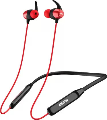 (Without Box) DEFY FuzionX Pro with ENC, Magnetic On/Off, Fast Charge and upto 16 Hours Playback Bluetooth Headset