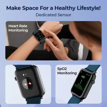 (Without Box) DEFY Space Pro Smartwatch with 1.69" HD Display, 24H Heart Rate & Real Time SpO2 Smartwatch