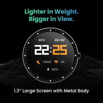 (Open Box) TAGG Kronos air V18 1.32inch crystal HD display with upto 7 days battery life Smartwatch