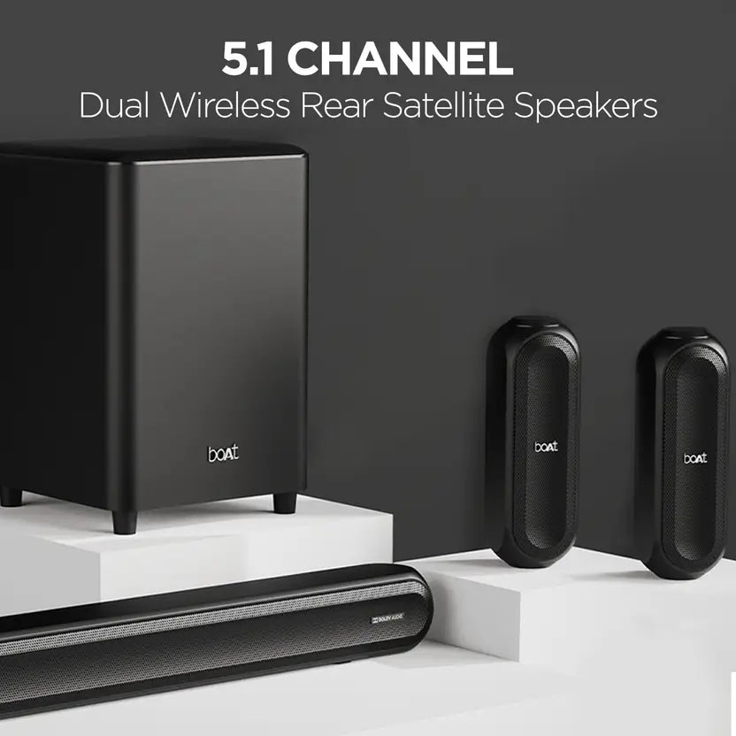 (Open Box) Boat Aavante Bar 3200D 350W RMS BT Soundbar, Black