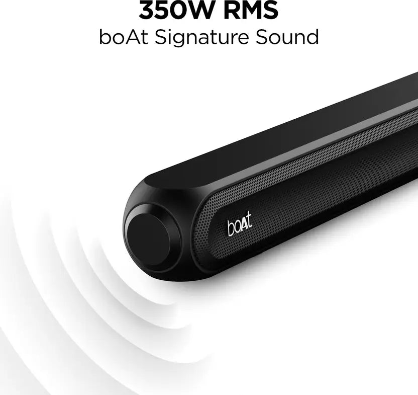 (Open Box) Boat Aavante Bar 3200D 350W RMS BT Soundbar, Black