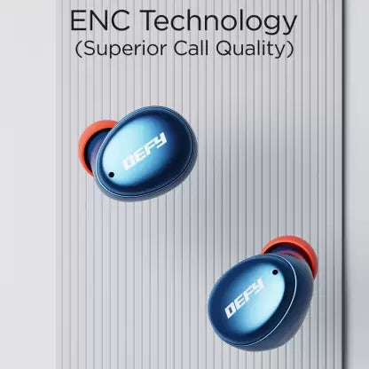 (Open Box) DEFY GravityX with 20 Hours Playback, ENC Technology & Beast Mode Bluetooth Headset