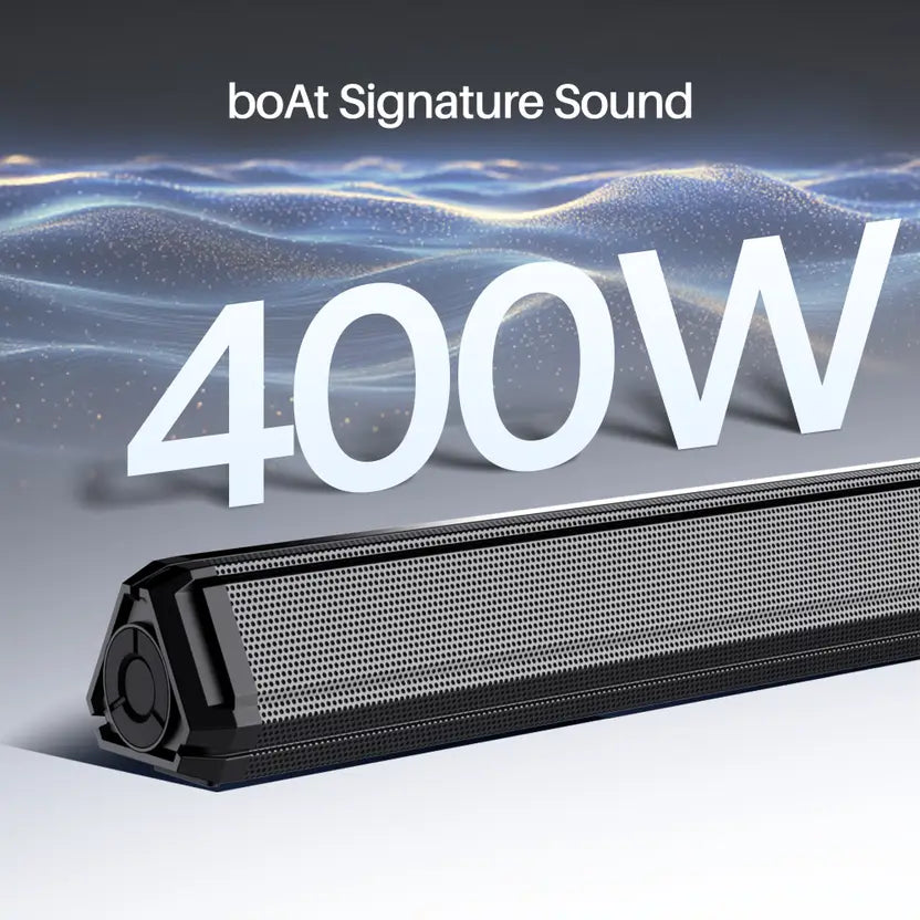 (Open Box) Boat Aavante Bar 3200D Pro Dolby Audio 400W Soundbar, Black