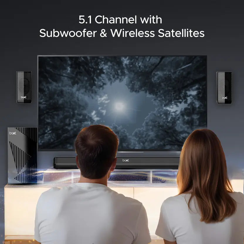 (Open Box) Boat Aavante Bar 3200D Pro Dolby Audio 400W Soundbar, Black