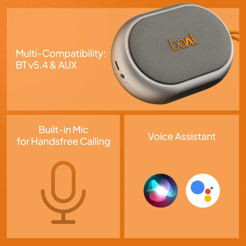 (Open Box) Boat Stone 110 Speaker, Groovy Grey