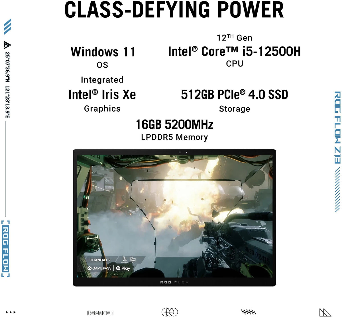 (Brand Refurbished)  ASUS ROG Flow Z13 Intel Core i5 12th Gen 12500H - (16 GB/512 GB SSD/Windows 11 Home ,GZ301ZA-LD049WS