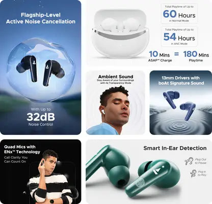 (Open Box) Boat Airdopes 131 Elite ANC Earbuds