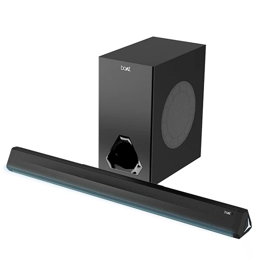 (Open Box) Boat Aavante Bar Aura BT Soundbar Subwoofer 160W, Black