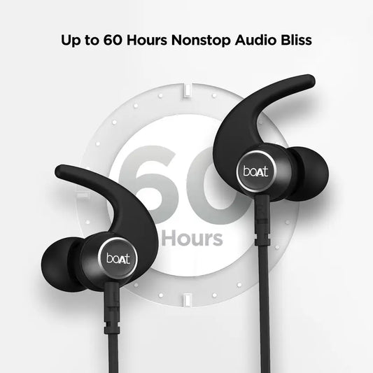 (WITHAOUT BOX) Rockerz 333 Pro BT Earphones, Active Black